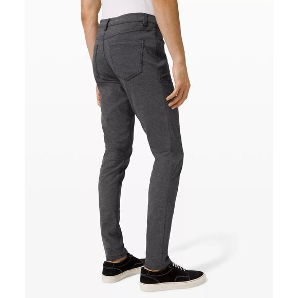 Lululemon ABC Skinny 34" Tech Canvas Pant Mens 30 Gray Commute Travel Casual - Picture 4 of 15